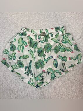 ASOS Cactus Print Pajama Shorts - Women's Size 4 🌵💚